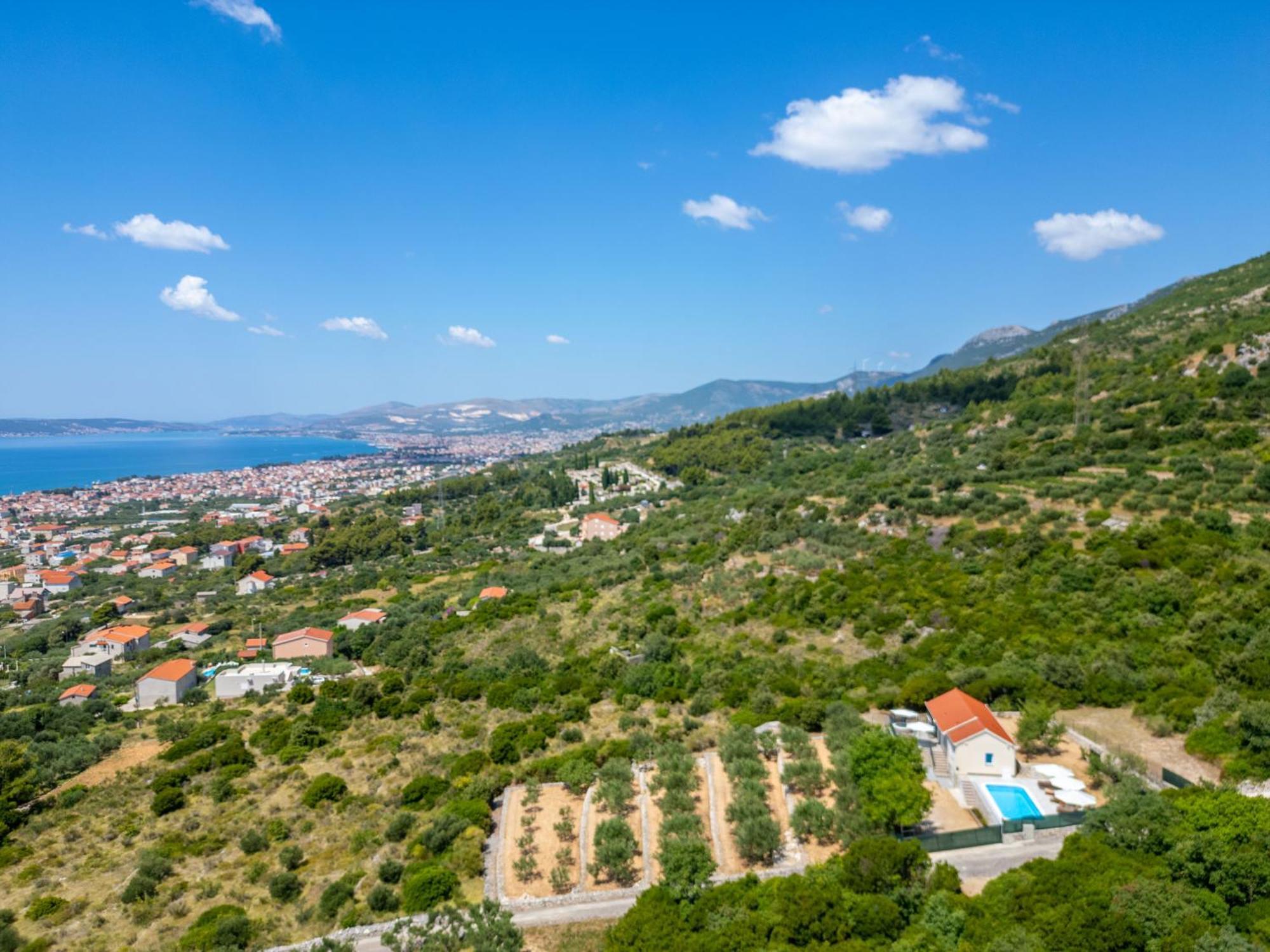 Private Villa Golden Hour With A View Of Split Area Kaštel Sućurac Eksteriør billede